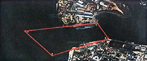 MAP OF THE RESTRICTED AREA IN PUERTO CABELLO